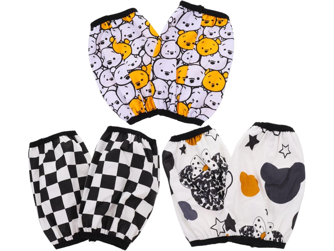 Conjunto De 3 Pares De Capas Protetoras Antimanchas Para Desmame Infantil, Impermeáveis, Em Algodão, Para Meninas Pequenas. Gokoco