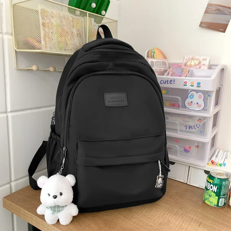 (878-preto) Nova Mochila De Viagem Feminina, Elegante E Leve, Mochila Escolar Para Meninas, Mochila Moderna Para Laptop