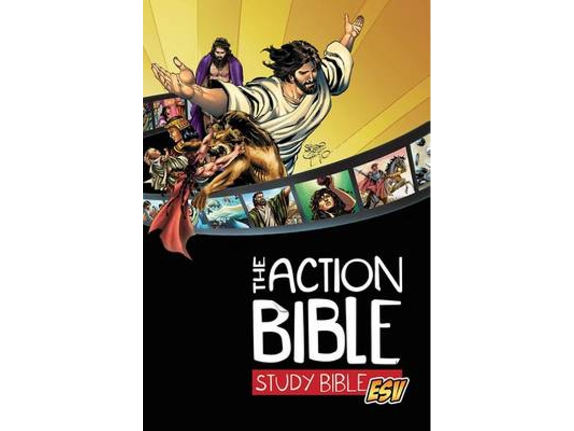 Livro Action Bible Study Bible-ESV de David C Cook (Inglês - Capa Dura)