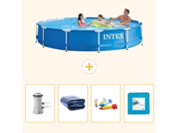 Intex Piscina Com Estrutura Redonda - 366x76 Cm - 5-peças S229