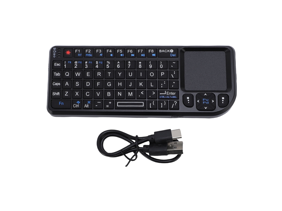 Teclado Sem Fio 2.4ghz Multifuncional com Touchpad, Iluminação, Anti interferêncialaxiscreed