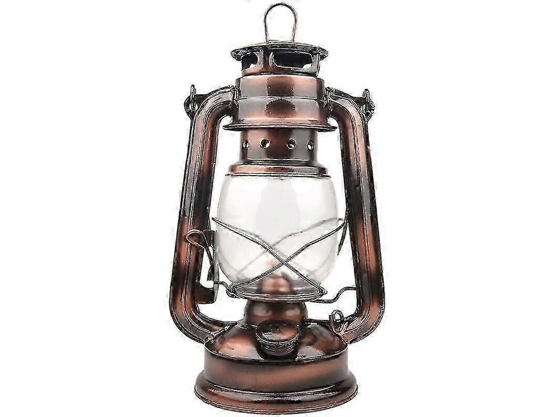 Lanterna De Acampamento Led Design Retrô Regulável Requer 4 Pilhas Aa 24,5 Cm Branco Quente, Uma Peça Olysi Shop