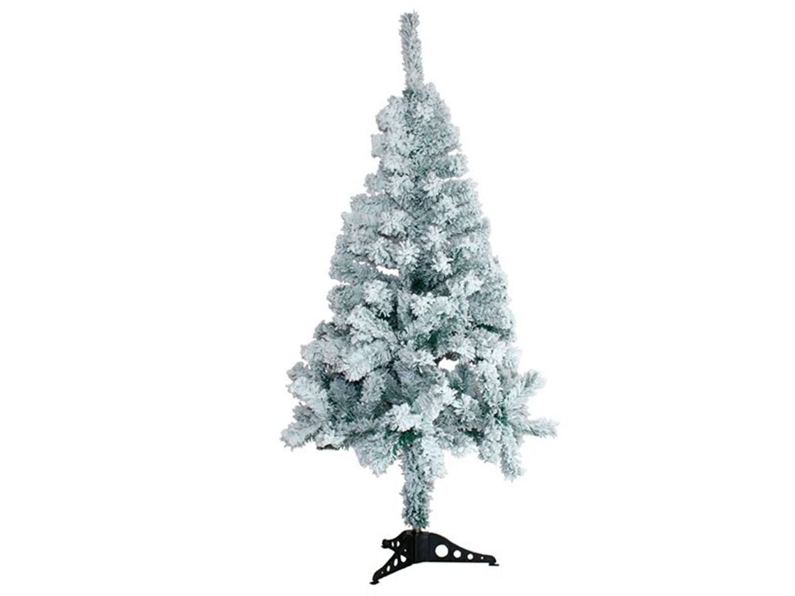 Árvore De Natal Nevada, Pinho, Abeto Artificial Branco, Estrutura Plástica E Metálica Revestida, Robusta E Durável, Fácil Montagem, 120 Cm Acan