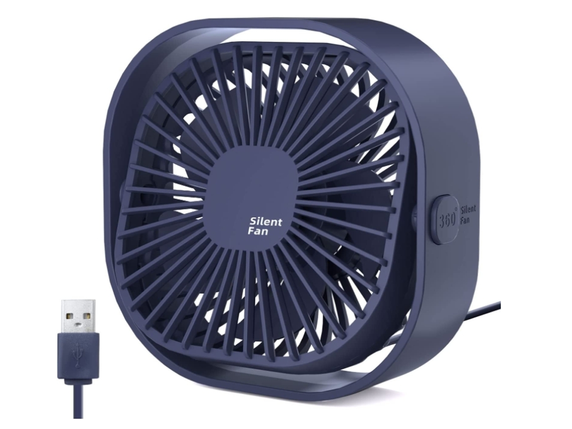 Ventoinha de Mesa Portátil ENZON 3 Velocidades Azul