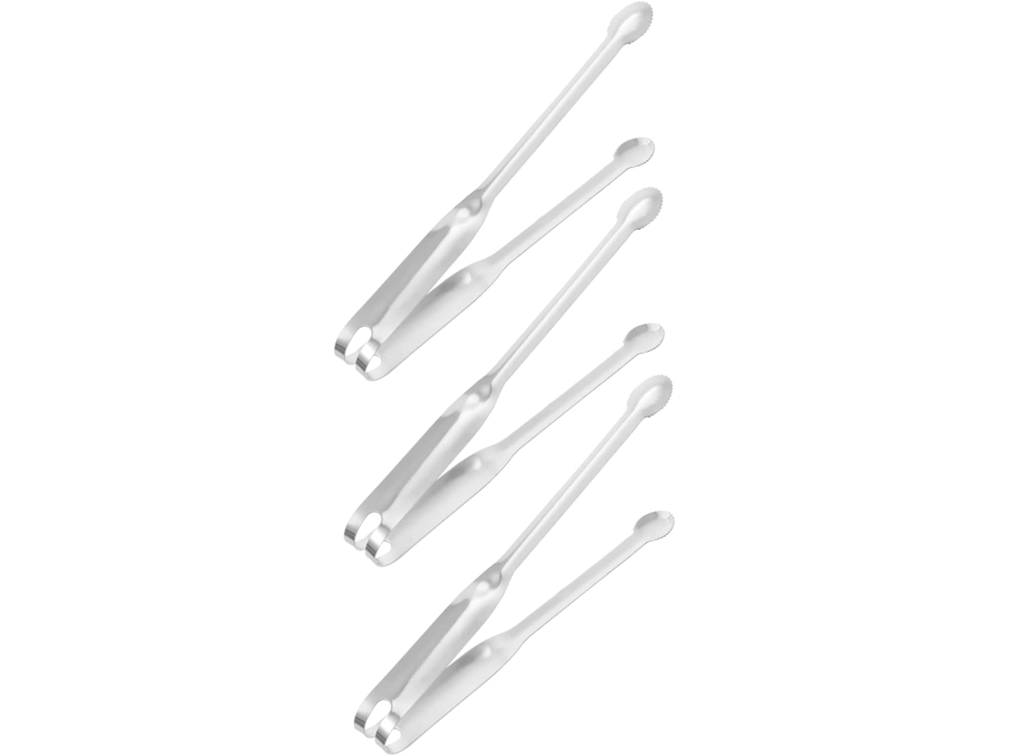 Conjunto De 3 Pinças Para Peixe E Bife Mikinona Camping Churrasco, 22, 5cm, Aço Inoxidável Para Cozinhar Ao Ar Livre