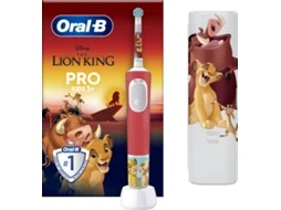 Escova Dentes Elétrica ORAL-B Pro Kids 3 e Rei Leão com Estojo Viagem (1 unidade)