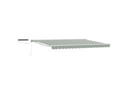 Conjunto 1 Toldo Retrátil Elétrico Vidaxl Branco Alumínio (5 × 3,5 M)