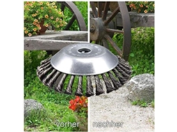 Aparador, Aparador De Cordas De Roda De Aço, Cortador De Grama, Fio De Aço, Escova De Ervas Daninhas De Jardim 8 Polegadas C840