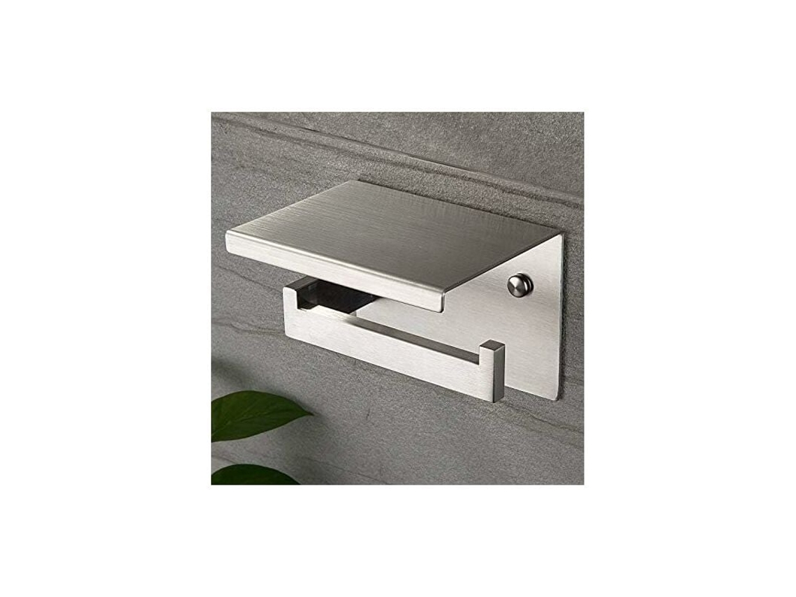 Suporte para Papel Toalha com Estante Instalação Autoadesiva Ou na Parede NEVEANCE