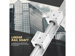 Laxiscreed Guia De Carril Linear Para Eixos De 250mm, Compatível Com Bloco De Rolamentos Sbr12uu
