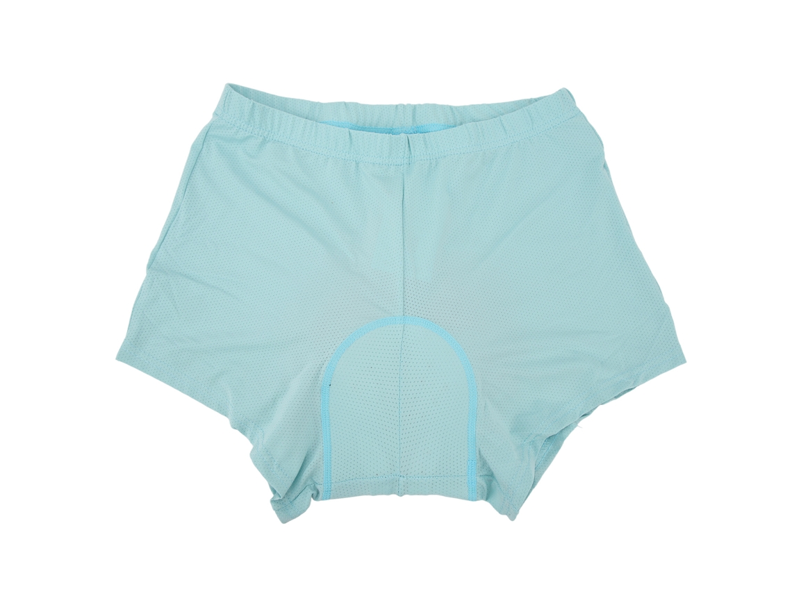 Calcinha de Ciclismo Unissex com preenchimento 3D, elástica, respirável, azul, 2XL | S/MARCA