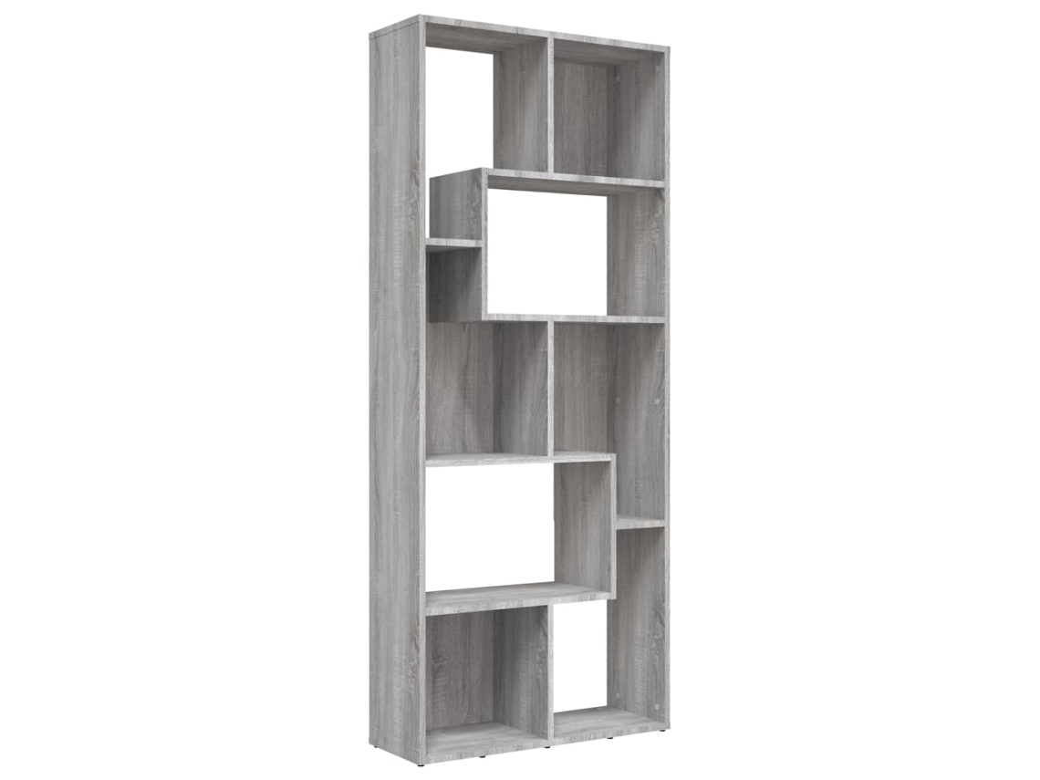 Book Cabinet, Book Cabinets Vidaxl Cinzeto Madeira Processada (n/a)