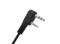 Aetheria fone de Ouvido com Tubo Acústico e Microfone Ptt para Rádio Walkie Talkie Kenwood Baofeng Retevis 2 Pin K