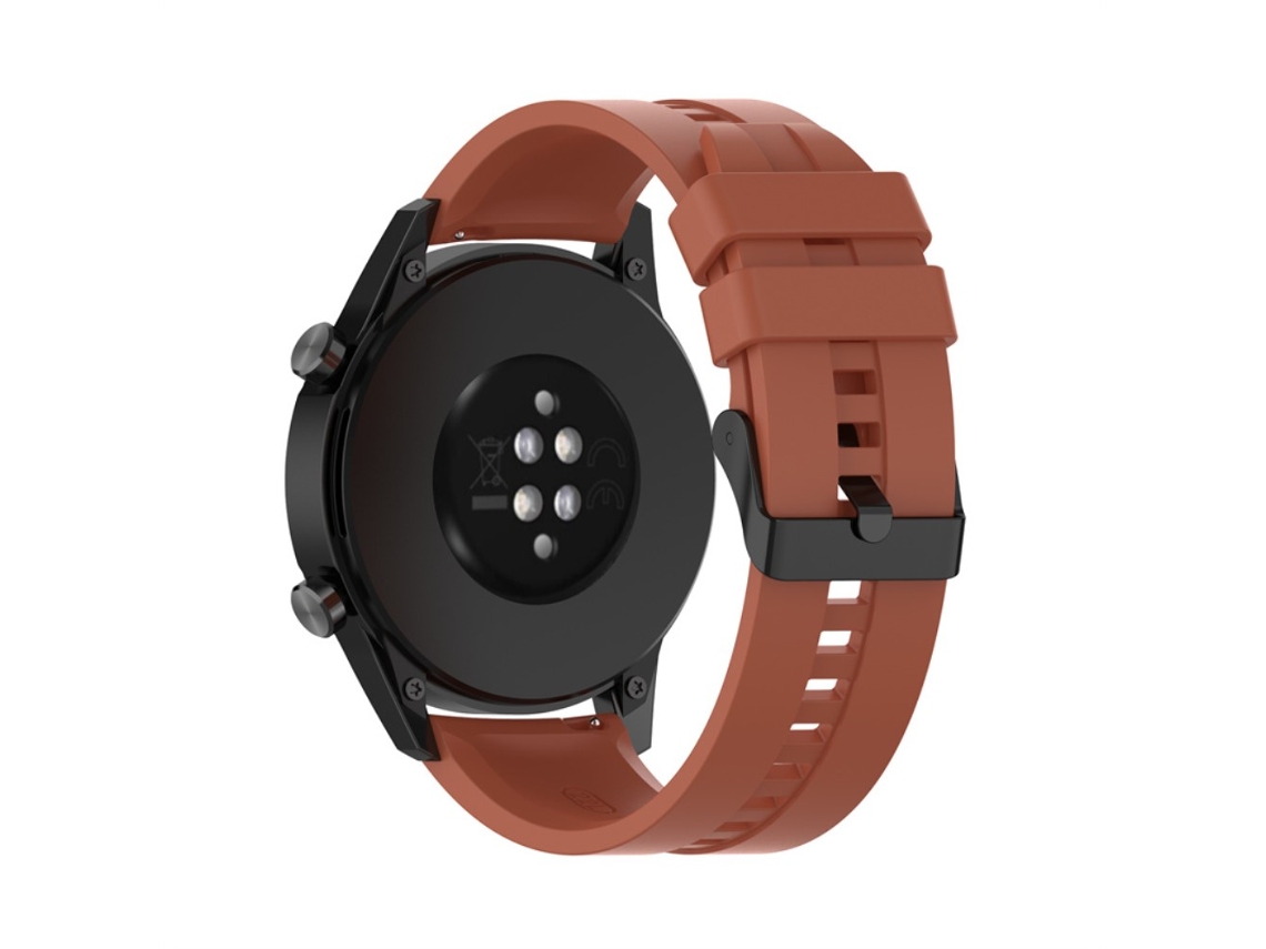Bracelete Silicone 22Mm para Huawei Watch Buds/Watch 3 Pro Laranja Vermelha