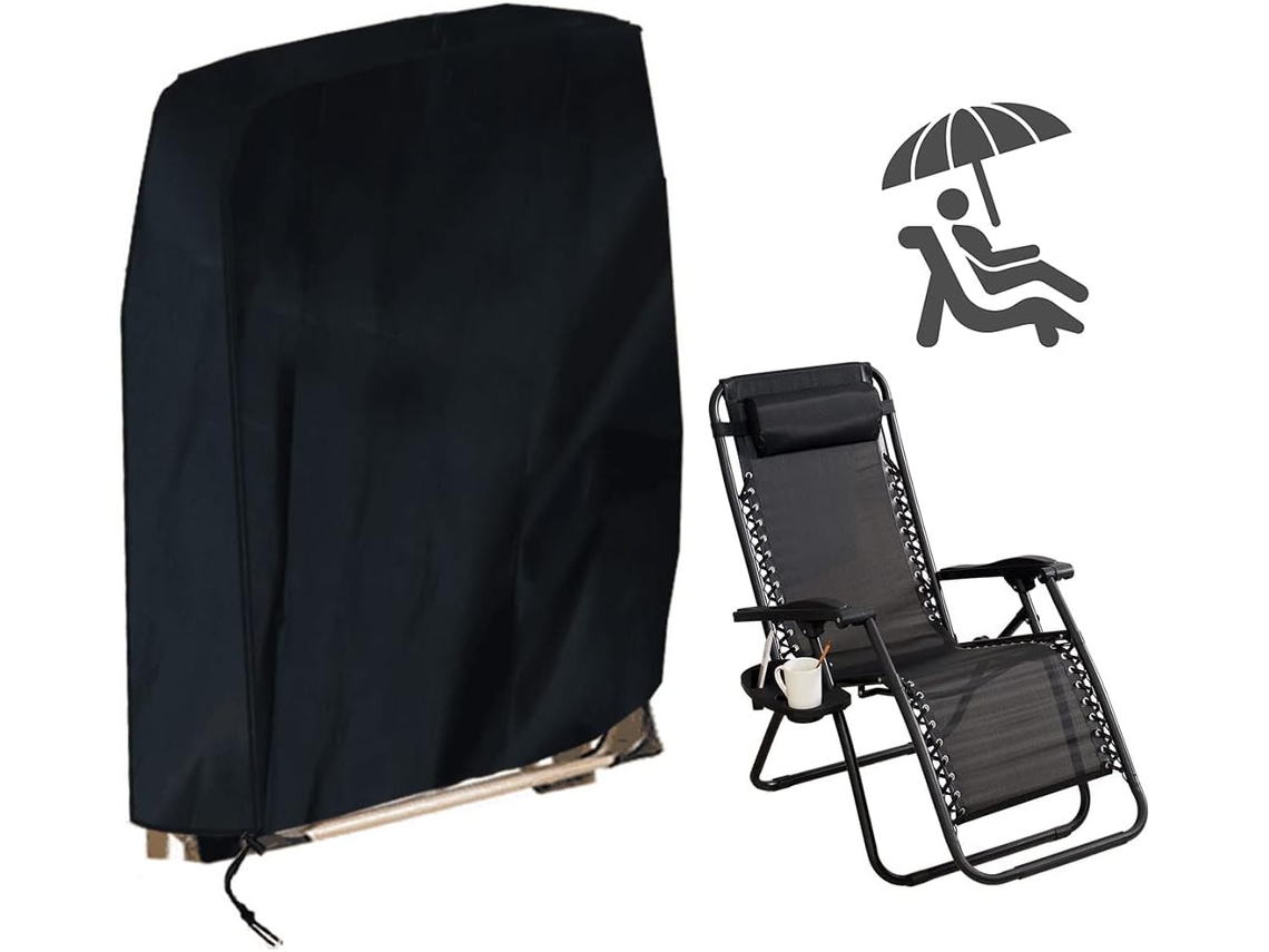 Capa Dobrável Para Espreguiçadeira , Resistente A Uv, À Prova Dágua, Resistente À Poeira, Tecido Oxford 210d (96 X 85 Cm)