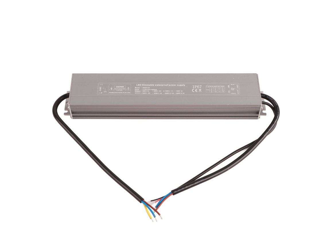 Fonte de Alimentação LED IP67 24V 100W 4.17A com Regulador S/MARCA