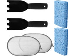 Limpeza de Grelhas Acessórios de Limpeza para Churrasqueira com Esponjas Raspador de Grelha, para Pátio, Camping, CHABERLU