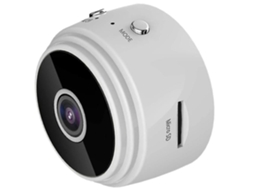Mini câmera WiFi 1080P, ângulo amplo de 150°, visão noturna infravermelha, detecção de movimento, Bestvite (branca)