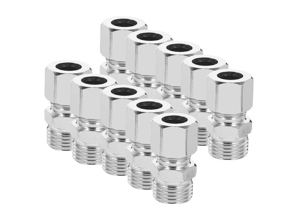 Adaptador Reto G1 2em Aço Inoxidável, Pacote Com 10 Peças