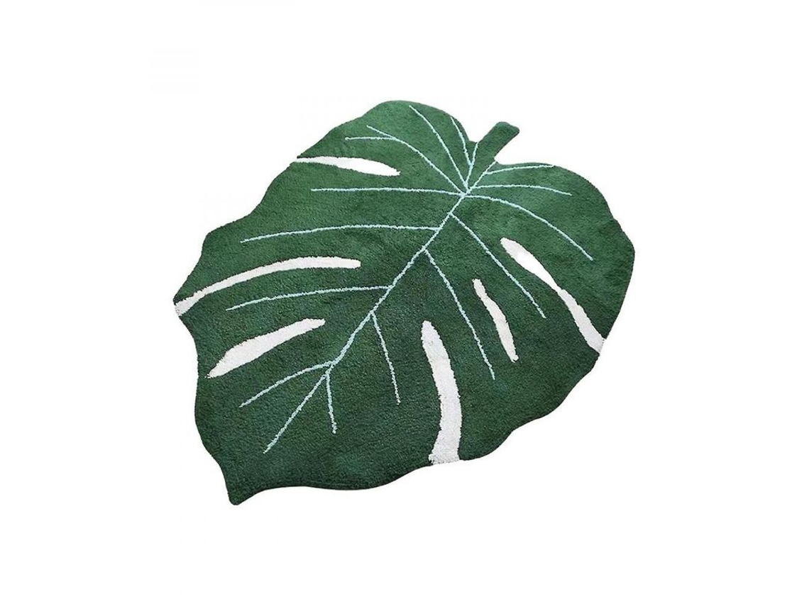 2026 tapete Antideslizante de Hoja de Planta para Baño o Cocina Suave Absorbente Lavable En Máquina Verde 60x90/50x120/80x120cm 50*120cm