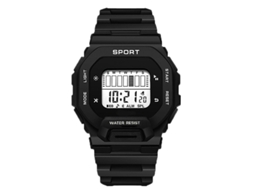 Relógio Esportivo Masculino (preto), Relógio Digital Multifuncional Led À Prova D'água