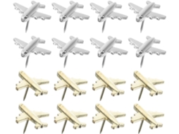 48 Peças De Tachinhas Decorativas Metal Em Formato Avião Para Fotos
