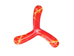 Brinquedo de arremesso e captura WalshLXq com 3 barbatanas para uso externo, esporte interativo para crianças e bebês (vermelho)