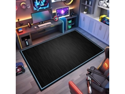 Tapete Cadeira Gamer Protetor Escritório Piso Antiderrapante 60 X 90 Cm Tecido Madeira Azulejo Azul 60...