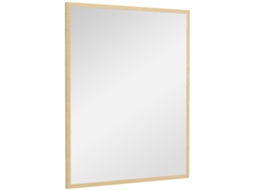 Espelho De Casa De Banho 70x90 Cm De Parede Decorativo Para Sala Entrada Corredor Horizontal Ou Vertical Madeira
