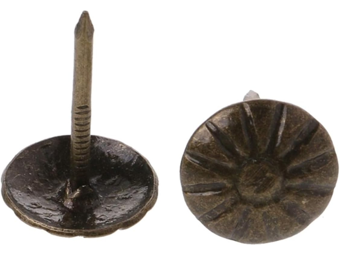 Tachinhas, Tachas Para Estofamento, Pregos Decorativos De Latão Antigo