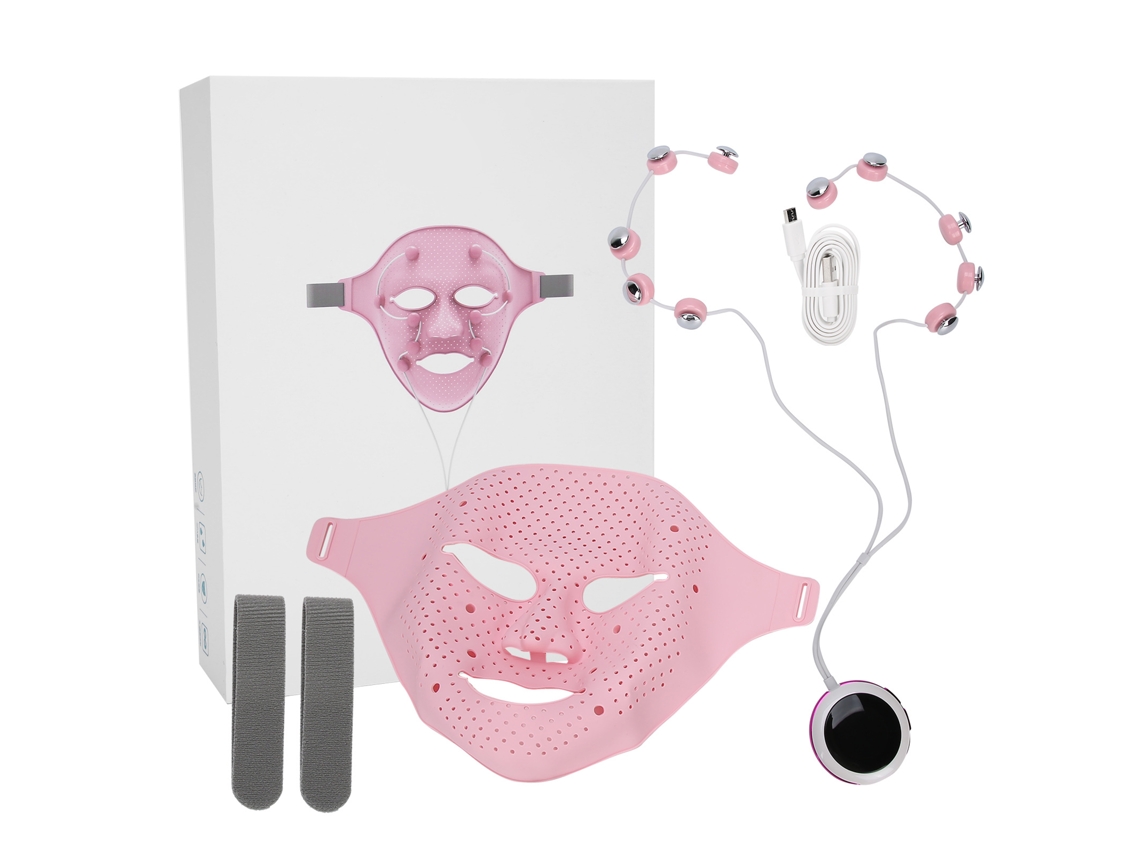 Masajeador Facial Eléctrico Ems V Para Antiarrugas Y Lifting Com 3 Modos E Recordatório Inteligente De 15 Minutos