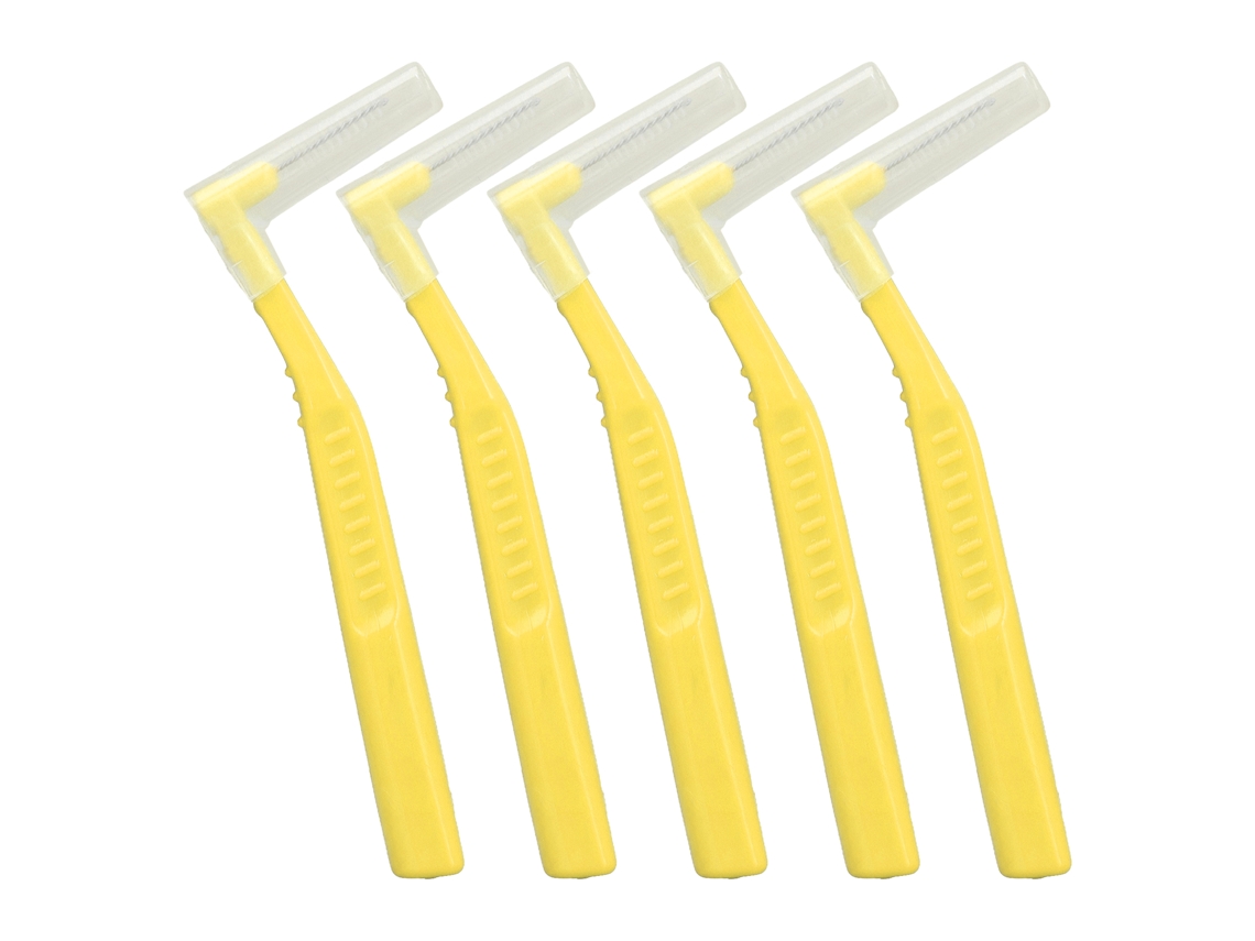 Escovas Interdentais em Forma de L 5pcs para Limpeza de Placa S/MARCA