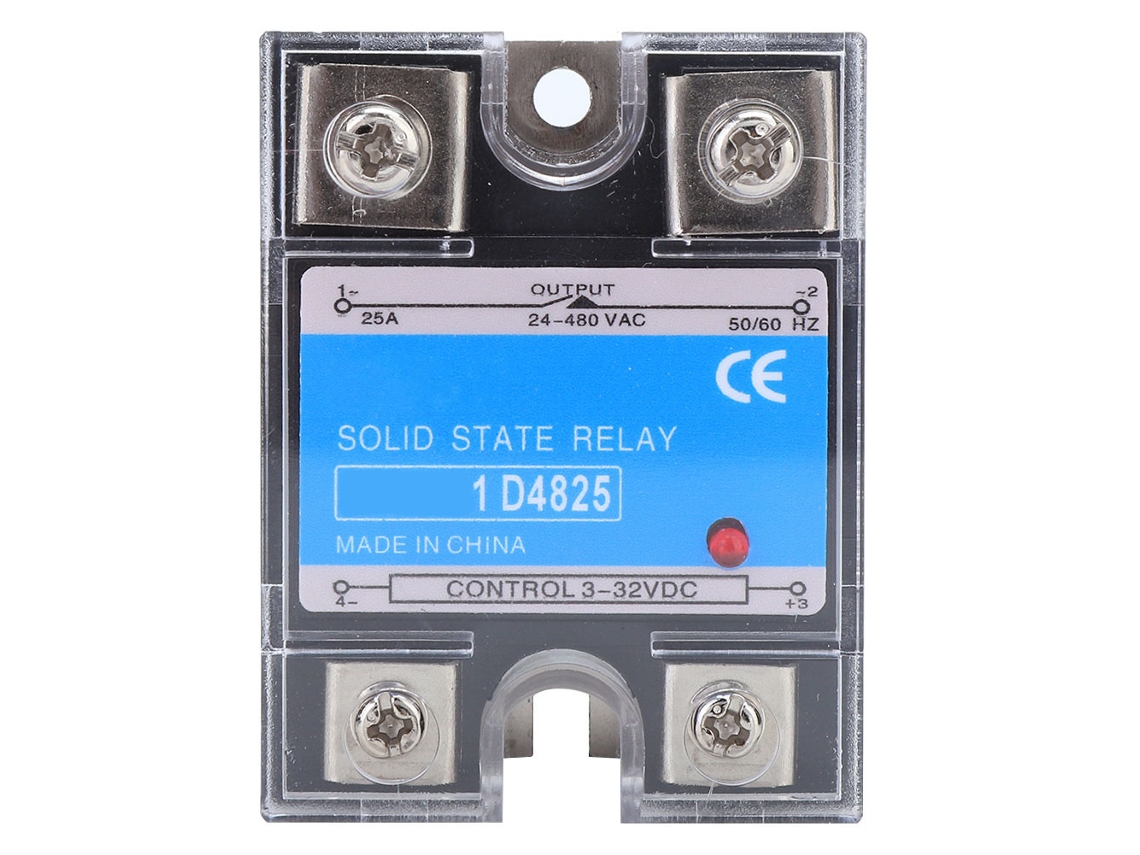 RELÉ de Estado Sólido Ssr Berm 1d 4825 Entrada 3 32vdc Carga 24 480vac S/MARCA