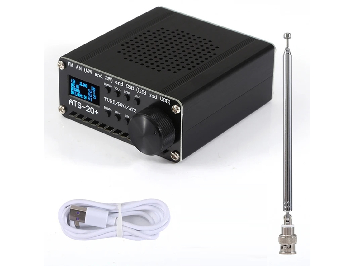 Receptor Ats-20+ Fm Am Ssb Bandas Comerciais E Amadoras