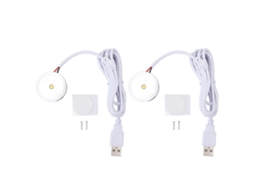 Luz Led Redonda de Exibição USB 5v com Cabo 1,3m para Gabinete de Joias Prateleira | S/MARCA