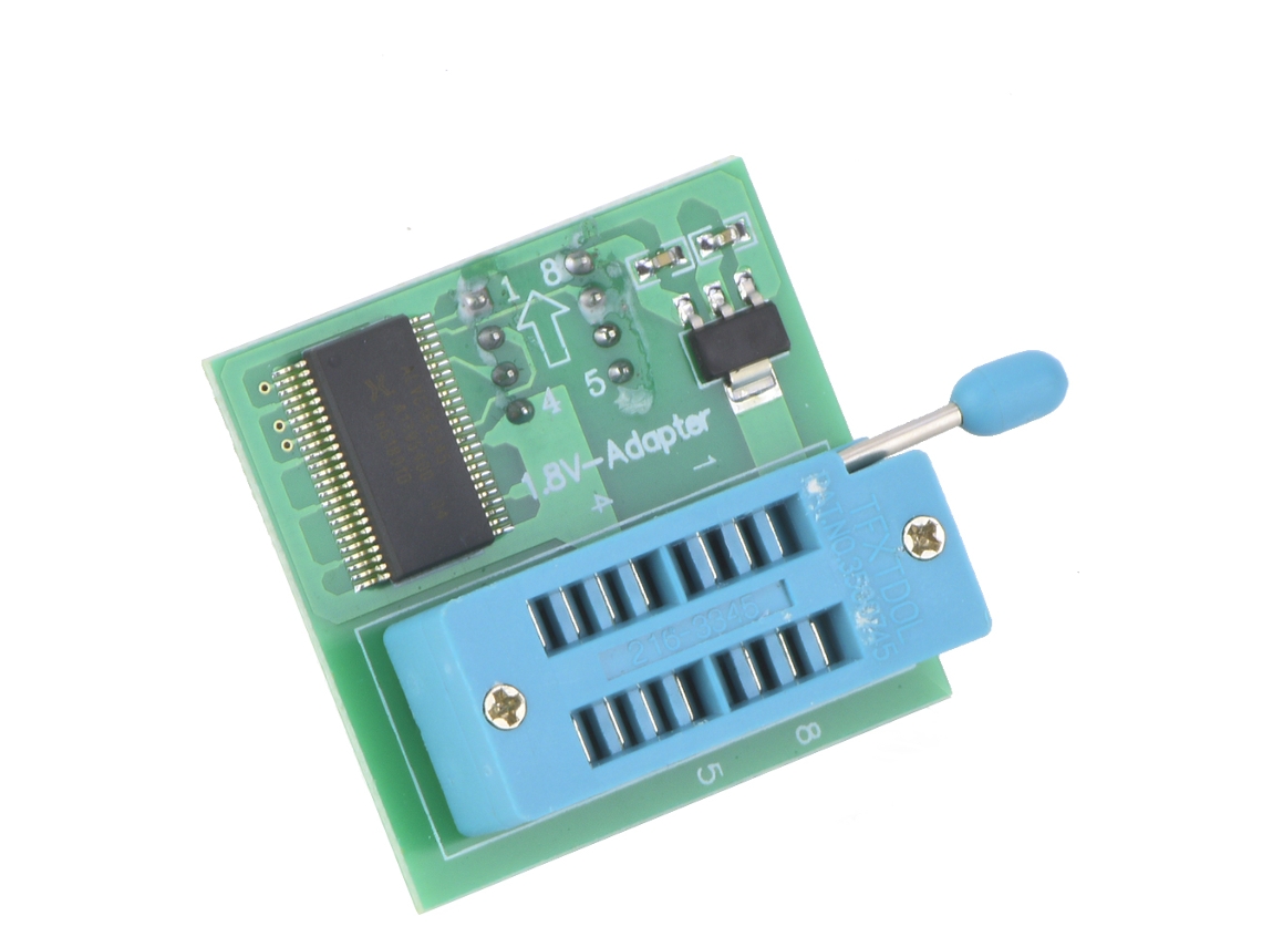 Adaptador 1.8v Para Flash Spi De Placa Mãe De Telefone Sop8 Dip8 W25 Mx25 Ch341 Tl866cs