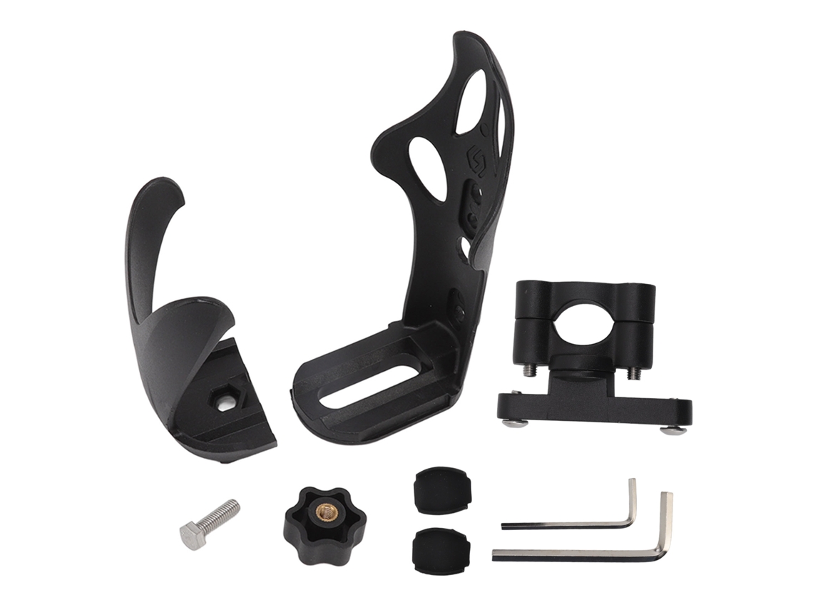 Suporte Mali para copo de bicicleta, ajustável, em aço, nylon, com parafusos