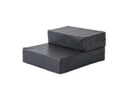 Escada para Cães Escada Dobrável para Gatos Auxílio de Entrada 2 Degraus 20cm Preto para Cama Sofá Carro Pequenos Cães Ge