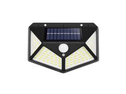 Luminária solar de parede com 100 LEDs e sensor de movimento AQUAFORGE