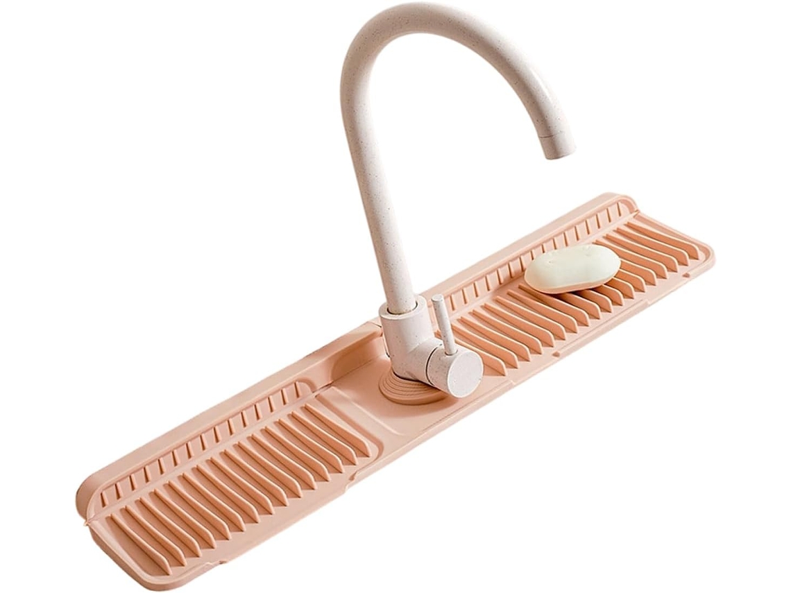 Coletor De Gotas Silicone Para Pia 61cm Com Aberturas Ventilação Mantém A Bancada Seca E Limpa, Almofada De Silicone