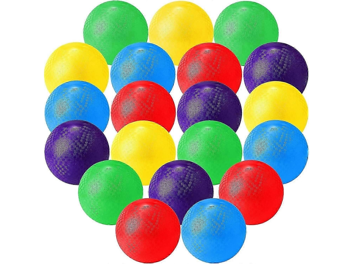 20 Unidades De Bolas De Recreio De 6 Polegadas Bolas De Queimada E Chute Para Crianças E Adultos Coloridas