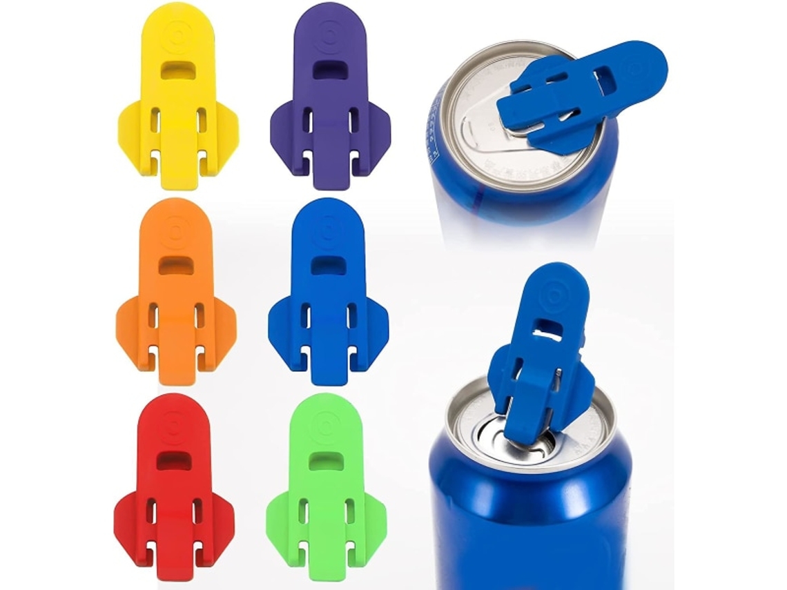 Abridor De Latas Manual Simples, 6 Abridores De Latas Cerveja Coloridos Max