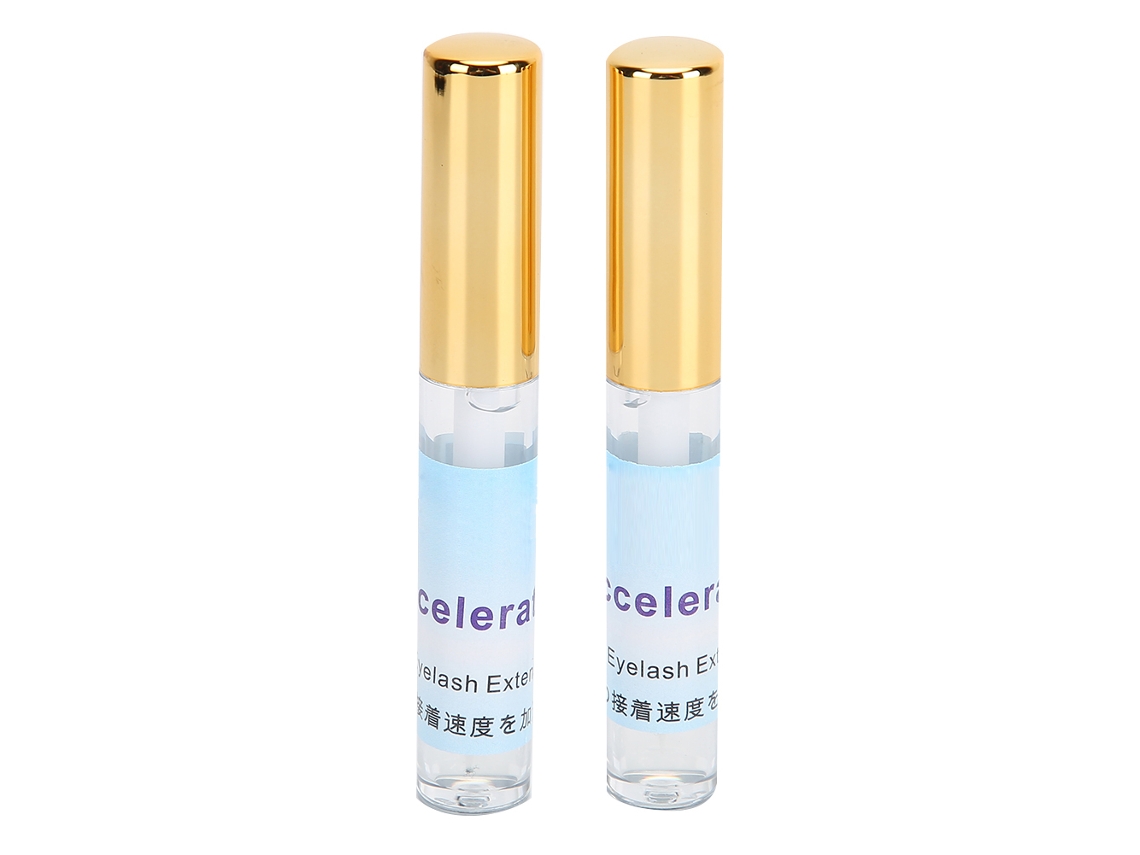 Adesivo Acelerador De Cílios Extensos À Prova D'água De Secagem Rápida 10ml 2 Frascos