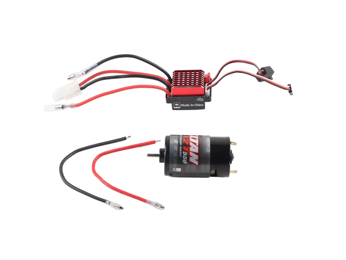 Mali motor de Escova 550 Esc 360a Controle de Velocidade Eletrônico para Carro Rc 1/10 12t Acessório Rc