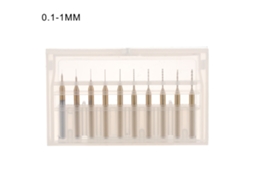 10pcs Brocas Pcb Com Revestimento De Ouro Nano 0.1‑1mm Conjunto De Brocas Pcb Para Gravura Em Miniatura