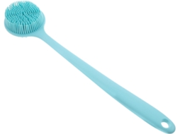 Escova De Banho Silicone Partykindom Com Cabo Longo, Escova De Banho Para Corpo E Costas, Azul