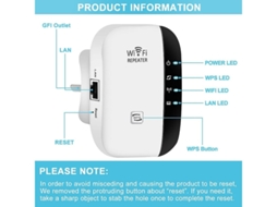 Extensor Wifi Amplificador Repetidor De Sinal Sem Fio De Até 6.000 Pés Quadrados E 25 Dispositivos Amplificador De Longo Alcance Com Porta Yizhood