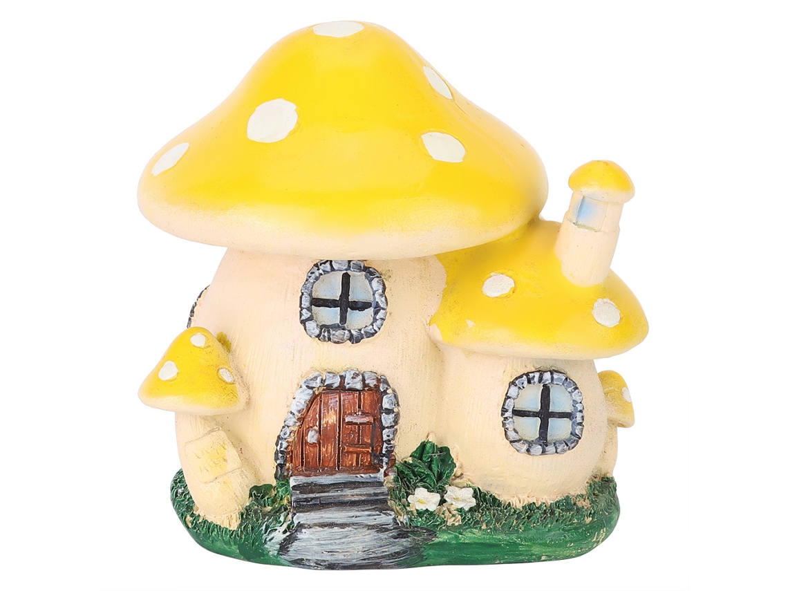 Decoração De Cogumelo Miniatura Em Resina Para Casa