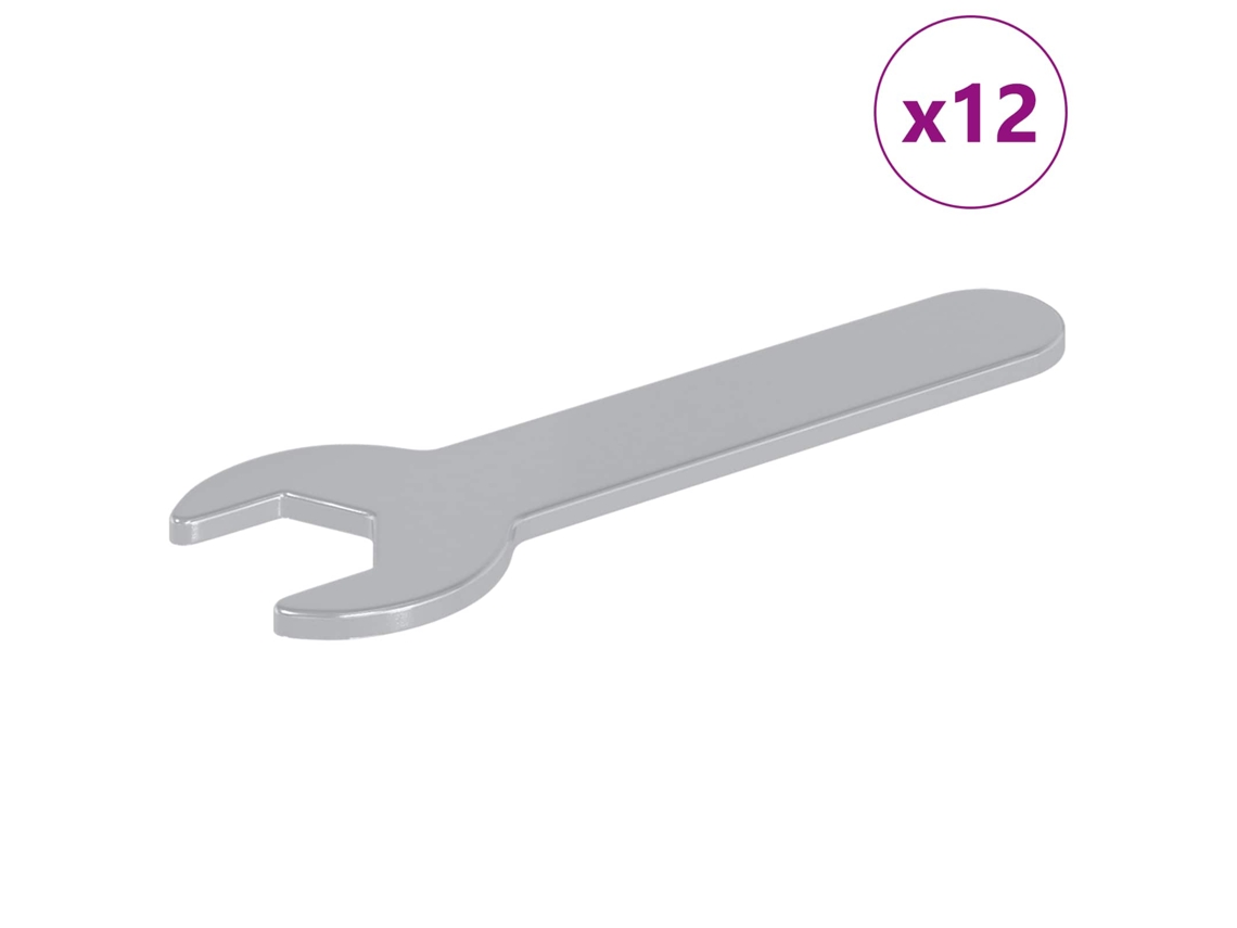 Maison Exclusive - Chave 12 Unid. Prateado 13 Mm Ferro