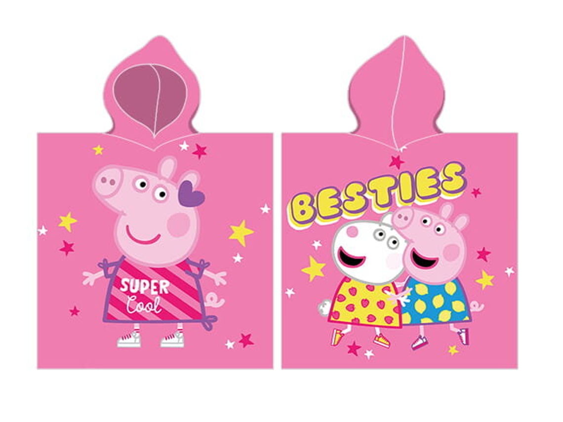 Toalha Peppa Poncho Com Capuz